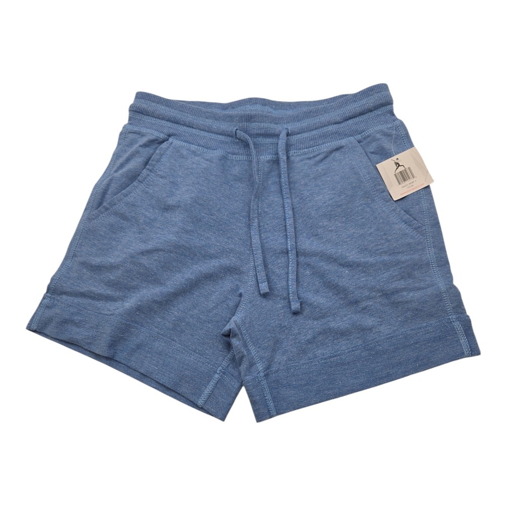 Sexy Basics Women Blue Shorts Size S Drawstring Pull On W/Pockets Loungewear Fun